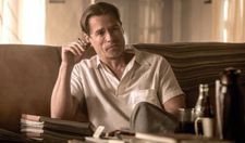 Guy Pearce as F Scott Fitzgerald: "And as Fitzgerald is giving his tale of woe, Perkins quietly goes to his coat pocket …"